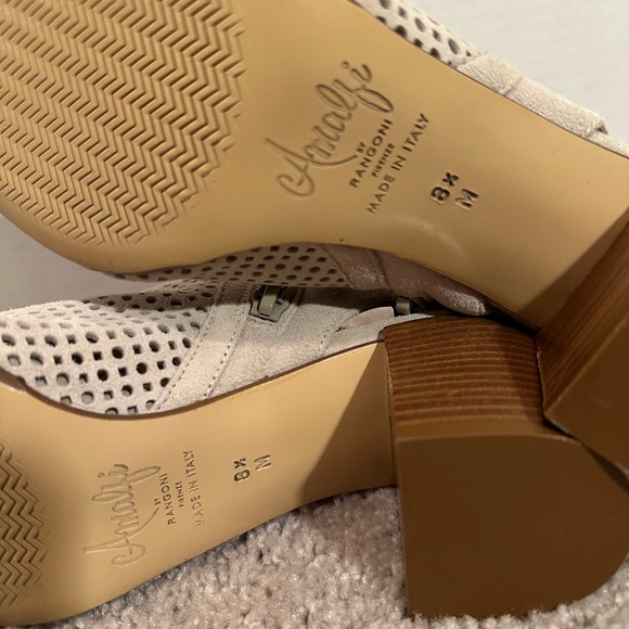 Amalfi Cream Peep-Toe Heeled Boots, 8 1/2, new no box - Picture 8 of 8